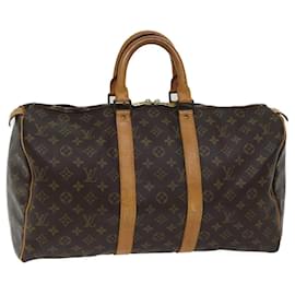 Louis Vuitton-Louis Vuitton-Monogramm Keepall 45 Boston Bag M.41428 LV Auth 70984-Monogramm