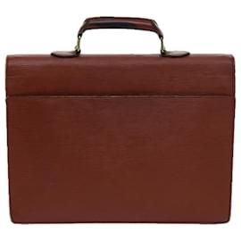 Louis Vuitton-LOUIS VUITTON Epi Serviette Conseiller Briefcase Brown M54423 LV Auth 70980-Brown