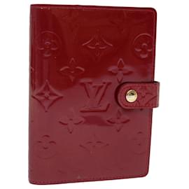 Louis Vuitton-LOUIS VUITTON Agenda Vernis PM Day Planner Pomme D'amour R21016 LV Auth yk11836-Otro