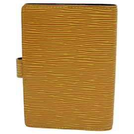 Louis Vuitton-LOUIS VUITTON Epi Agenda PM Day Planner Cover Yellow R20059 LV Auth yk11983-Amarelo