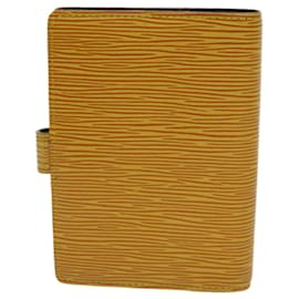 Louis Vuitton-LOUIS VUITTON Epi Agenda PM Day Planner Cover Jaune R20059 LV Auth yk11983-Jaune