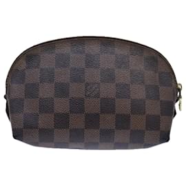 Louis Vuitton-LOUIS VUITTON Damier Ebene Pochette Pochette PM cosmetica N47516 LV Aut 70723-Altro