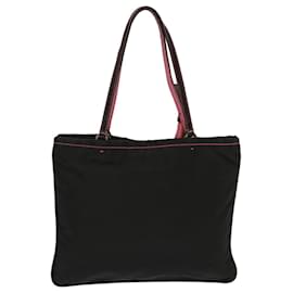 Prada-PRADA Hand Bag Nylon Black Auth yk11921-Black