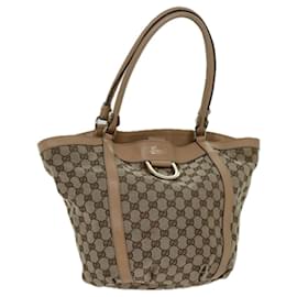 Gucci-GUCCI Sac à bandoulière en toile GG Beige 211982 auth 70870-Beige