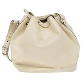 Louis Vuitton-LOUIS VUITTON Epi Noe Shoulder Bag White Yvoire M4084J LV Auth 71460-White,Other