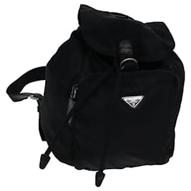 Prada-PRADA Backpack Nylon Black Auth ar11676-Black