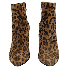Christian Louboutin-Christian Louboutin Eloise 85 Ankle Boots in Animal Print Suede-Other,Python print