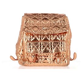 Dior Stardust Backpack in Gold Leather Metallic