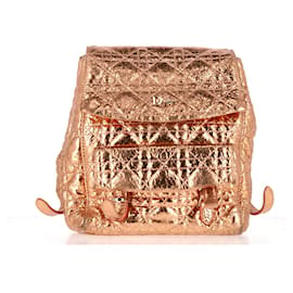 Dior-Dior Stardust Backpack in Gold Leather-Metallic