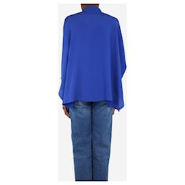 Autre Marque-Camisa azul mistura de seda - tamanho UK 6-Azul