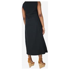 Autre Marque-Vestido negro de lino plisado sin mangas - talla M-Negro