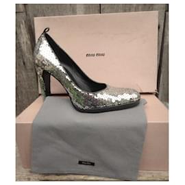 Miu Miu-High heels-Silber