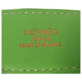 Hermès-Cinturón reversible Hermès Constance verde-Verde
