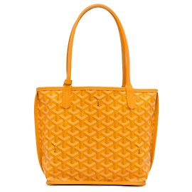 Gelbe, wendbare Mini-Anjou-Tasche von Goyard Gelb
