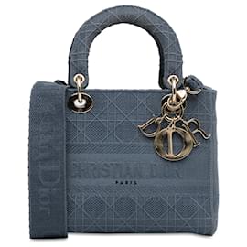 Dior-Dior Azul Medio Cannage Lady D-Lite-Azul