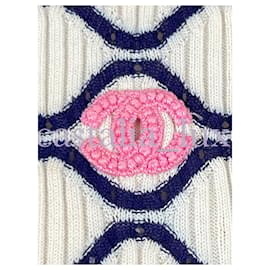 Chanel-2021 Suéter con logo CC-Multicolor