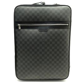 LOUIS VUITTON PEGASE KOFFER 55 GRAPHITE DAMIER CANVAS TROLLEY-KABINENABDECKUNG Grau
