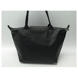 Longchamp-NEUE LONGCHAMP M LE PLIAGE XTRA L HANDTASCHE2605987001 AUS SCHWARZEM GELDBÖRSENLEDER-Schwarz