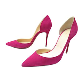 Christian Louboutin-CHRISTIAN LOUBOUTIN IRIZA SCHUHE 1140813 Pumps 36.5 IN FUSCHIA SCHWEDEN-Fuschia