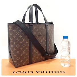 Louis Vuitton-Louis Vuitton Weekend Tote PM Sacola de lona M45734 em boa condição-Outro