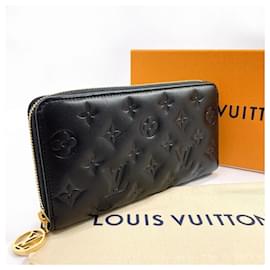 Louis Vuitton-Louis Vuitton Zippy Wallet Portefeuille long en cuir M81510 en bon état-Autre