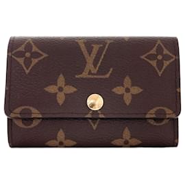 Louis Vuitton-Monedero de lona Louis Vuitton Porte Monnaie Plat M61930 En muy buenas condiciones-Otro