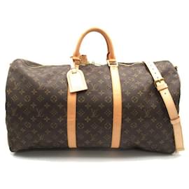Louis Vuitton-Louis Vuitton Keepall Bandouliere 55 Bolsa de viagem em lona M41414 em boa condição-Outro