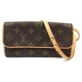 Louis Vuitton-Louis Vuitton Pochette Twin PM Canvas Shoulder Bag M51854 in excellent condition-Other
