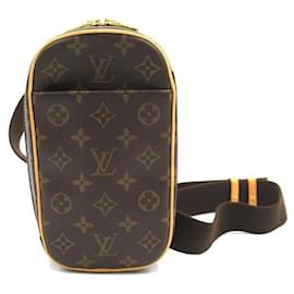 Louis Vuitton-Louis Vuitton Pochette Gange Canvas Shoulder Bag M51870 in good condition-Other