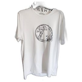 Camiseta blanca de algodón Gianni Versace Blanco