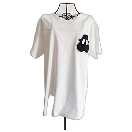 Camiseta Burberry Monster blanca de algodón Blanco