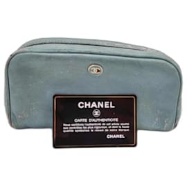 Chanel-portamonedas, carteras, cajas de lápices-Azul claro