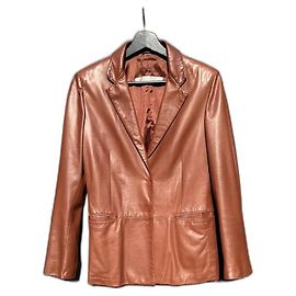 Autre Marque Ruffo research by Sophia Kokosalaki Leather Jacket SS2001 Brown