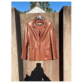 Autre Marque-Ruffo research by Sophia Kokosalaki Leather Jacket SS2001-Brown