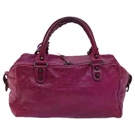 Balenciaga-BALENCIAGA The Box Handtasche Leder 2Weg Rosa 145694 Auth 71336-Pink
