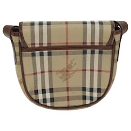 Autre Marque-Burberrys Nova Check Shoulder Bag PVC Brown Auth yk11759-Brown