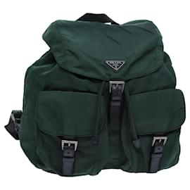 Prada-PRADA Backpack Nylon Green Auth bs13563-Green