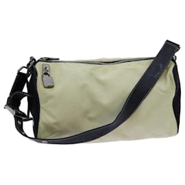 Prada-PRADA Shoulder Bag Nylon Beige Auth bs13644-Beige