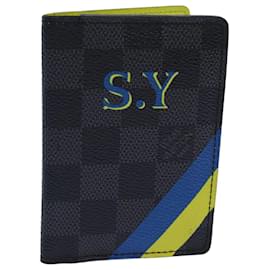 Louis Vuitton-LOUIS VUITTON Damier Graphite Organizer De Poche Card Case N63143 LV Auth 70941-Damier ebene