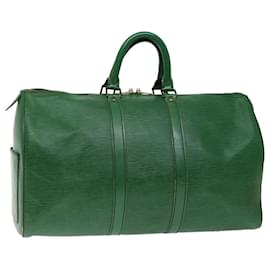Louis Vuitton-Louis Vuitton Epi Keepall 45 Boston Bag Green M42974 Autenticação de LV 71344-Verde
