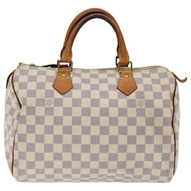Louis Vuitton-Louis Vuitton Damier Azur Speedy 30 Hand Bag N41533 Auth LV 71286-Autre