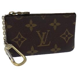 Louis Vuitton-Bolsa Moeda M LOUIS VUITTON Monograma Pochette Cles M62650 LV Auth yk11821-Monograma