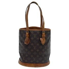 Louis Vuitton-LOUIS VUITTON Monogram Bucket PM Shoulder Bag Vintage M42238 LV Auth ar11675-Monogram