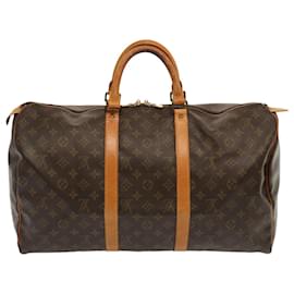 Louis Vuitton-Louis Vuitton-Monogramm Keepall 50 Boston Bag M.41426 LV Auth 70990-Monogramm