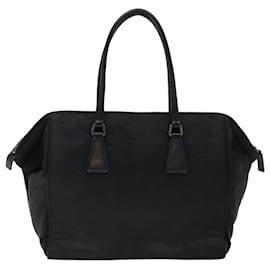 Prada-PRADA Hand Bag Nylon Black Auth fm3361-Black