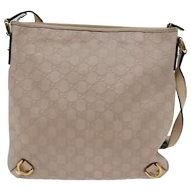 Gucci-GUCCI Borsa a tracolla Guccissima Abbey in tela GG Beige 131326 Auth FM3354-Beige