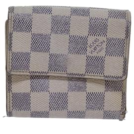 Louis Vuitton-LOUIS VUITTON Damier Azur Portefeuille Elise Trifold Wallet N61733 Auth 72046-Andere