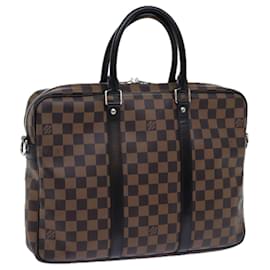 Louis Vuitton-LOUIS VUITTON Damier Ebene Porte Dokumente Voyage PM Tasche 2Weg N41466 Auth 71037-Andere