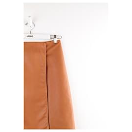 Dior-Leather skirt-Brown