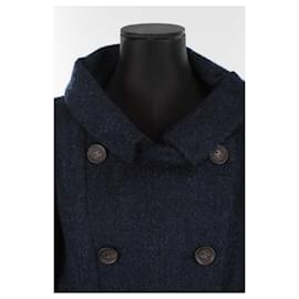 Chanel-Cappotto di lana-Blu